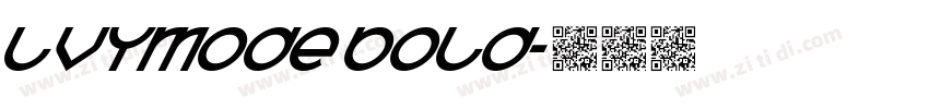 lvyMode Bold字体转换